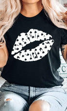 Shamrock Print Kiss St Patricks Graphic Tee Kissed Apparel