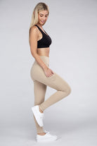 Active Leggings Featuring Concealed Pockets Ambiance Apparel