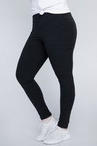 Plus Everyday Leggings with Pockets Ambiance Apparel