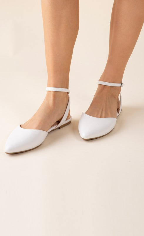 LINDEN-S Ankle Strap Flats Fortune Dynamic