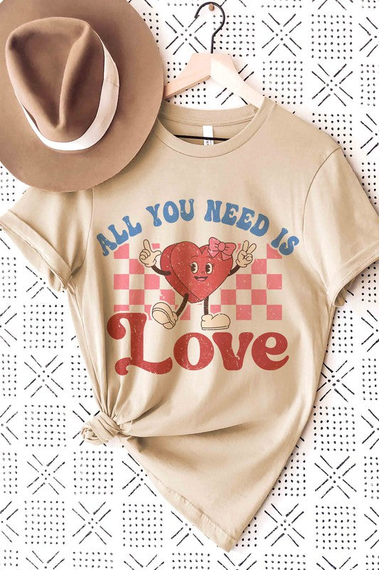 PLUS SIZE - ALL YOU NEED IS LOVE Graphic Tee BLUME AND CO.