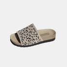 Leopard Open Toe Sandals Trendsi