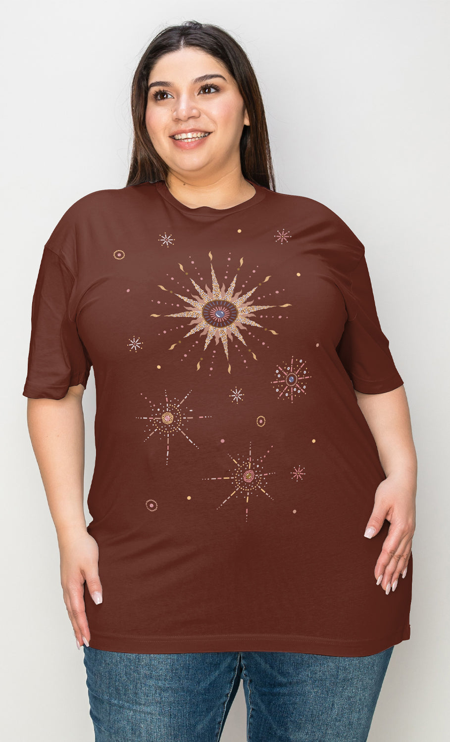 Simply Love Full Size Space Galaxy Constellation Graphic T-Shirt Trendsi