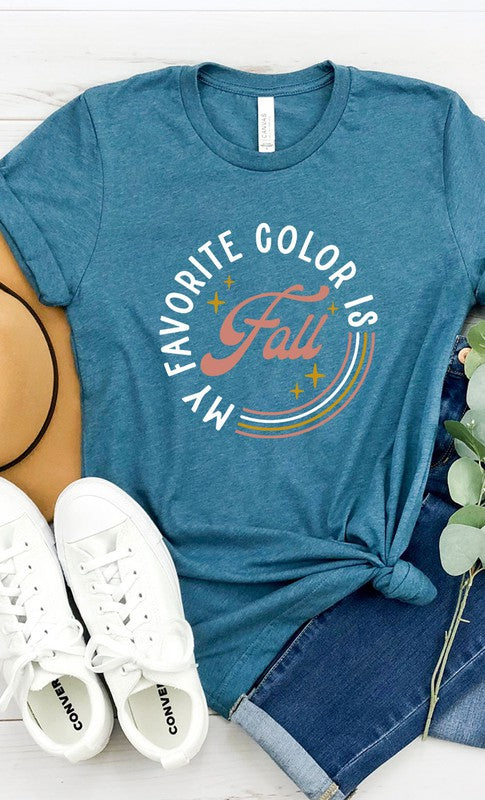 My Favorite Color is Fall PLUS Graphic Tee Kissed Apparel