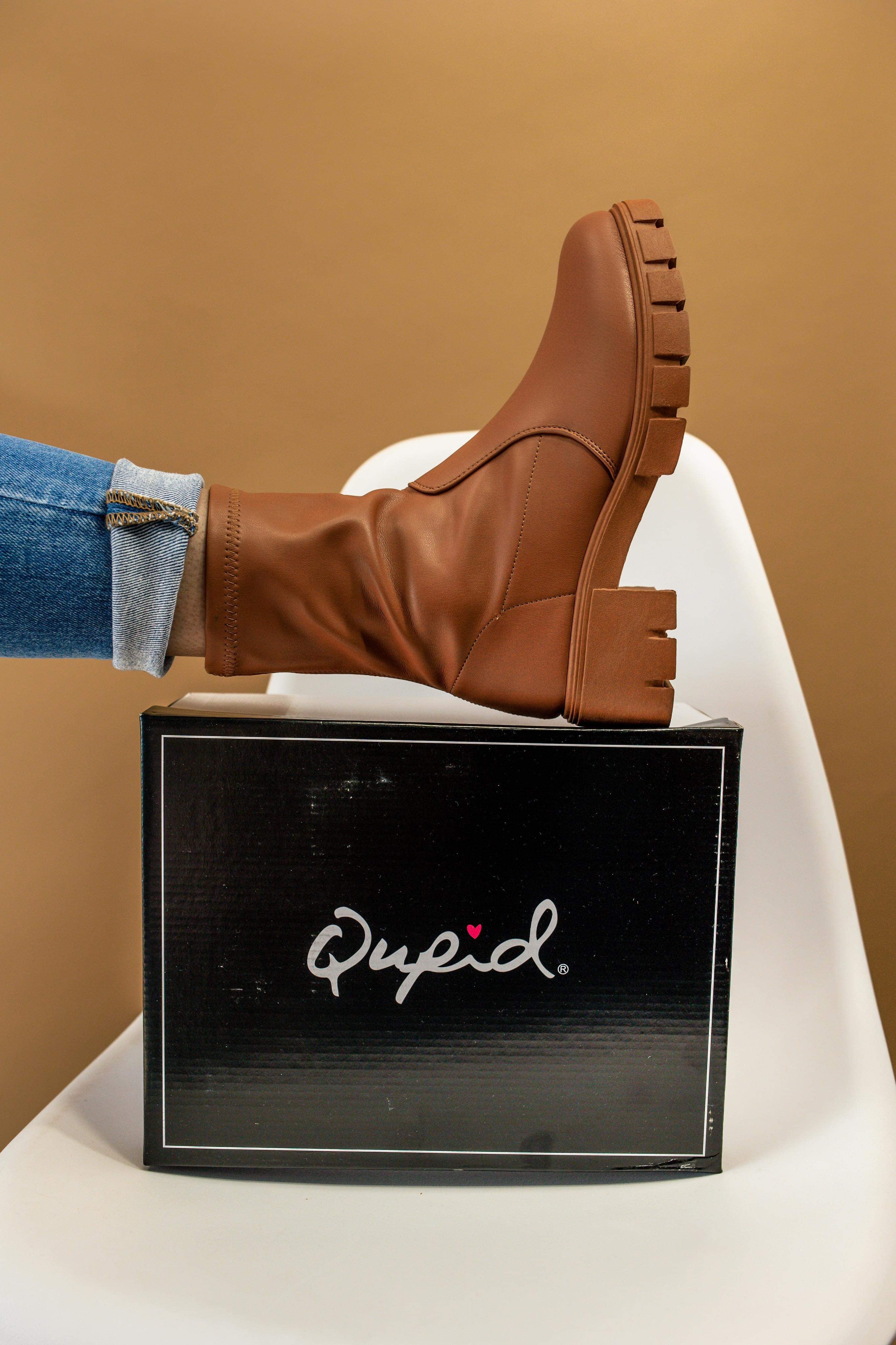 Raylin Bootie in Camel Bliss Dropship