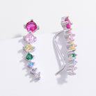 925 Sterling Silver Inlaid Zircon Earrings Casual Chic Boutique