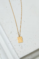 Checkered Pendant Necklace Ave Shops