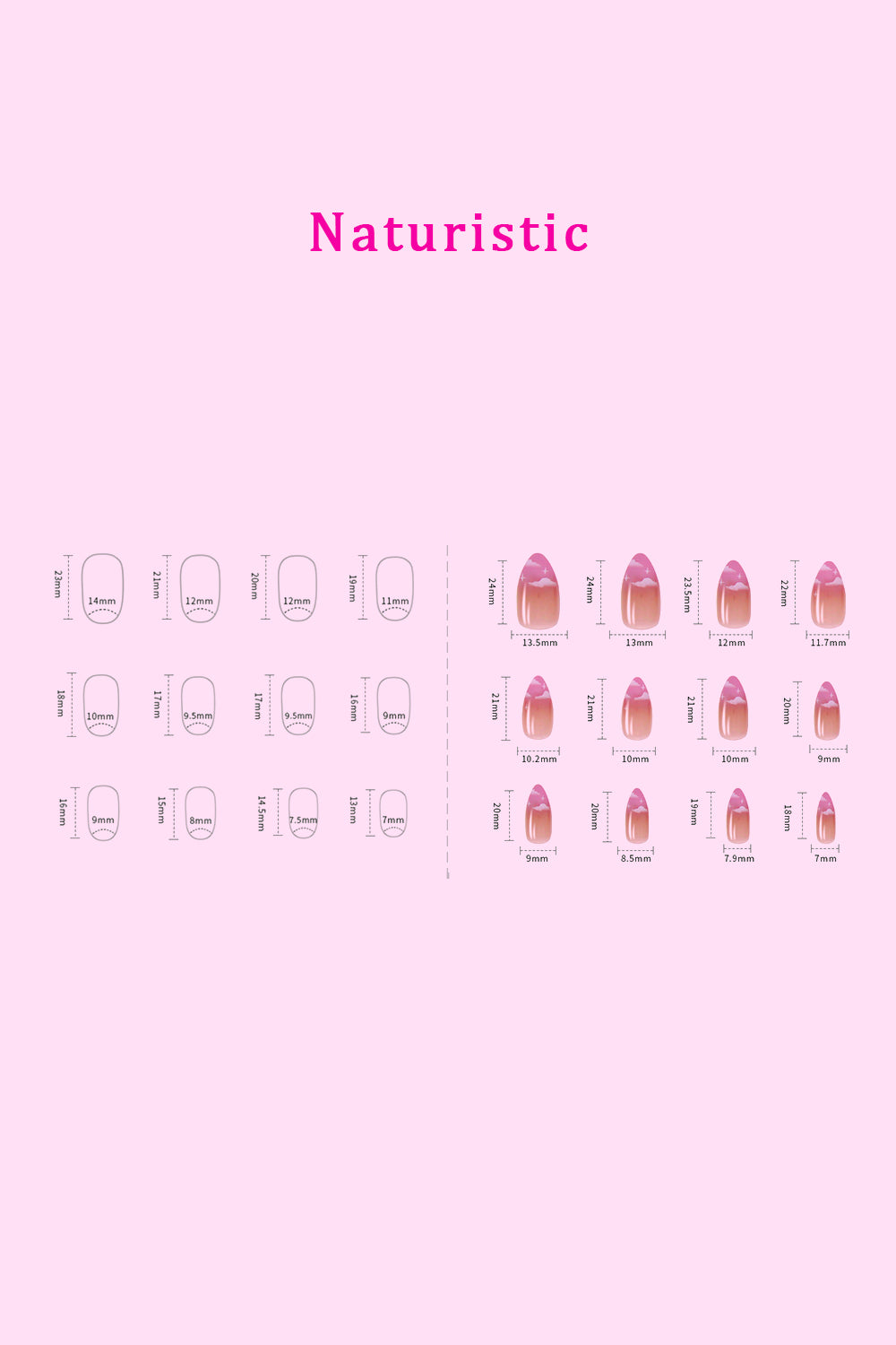 Press On Nails - 2 Set Bundle Pack of 48 Nails SO PINK BEAUTY