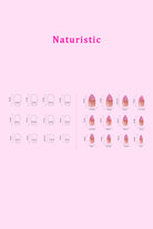 Press On Nails - 2 Set Bundle Pack of 48 Nails SO PINK BEAUTY