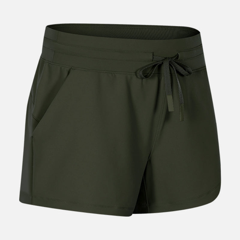 Waist Tie Active Shorts