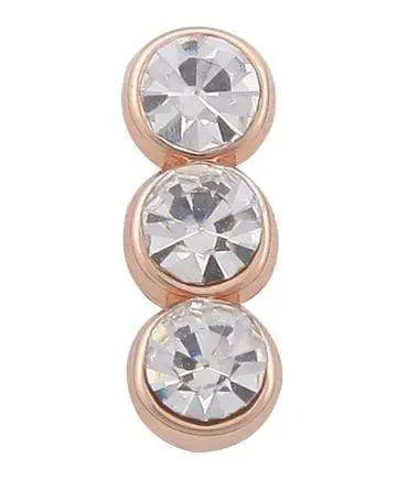 3 Stones Charm |  Rose-Gold |  Casual Chic Boutique