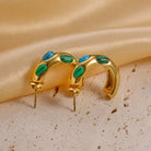 Azores Gemstone Hoops (Pre-Order) VEITA Jewelry