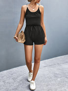 Scoop Neck Romper with Pockets Trendsi