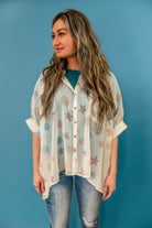 Sheena Sheer Button Down Bliss Dropship