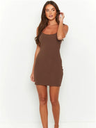 Scoop Neck Mini Cami Dress Trendsi