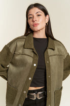 FAUX FUR AND SUEDE JACKET JJO5028P Jade By Jane