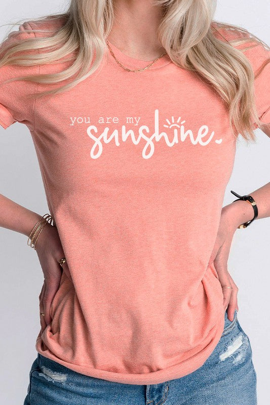 You Are My Sunshine Summer Inspiration Graphic Tee Kissed Apparel