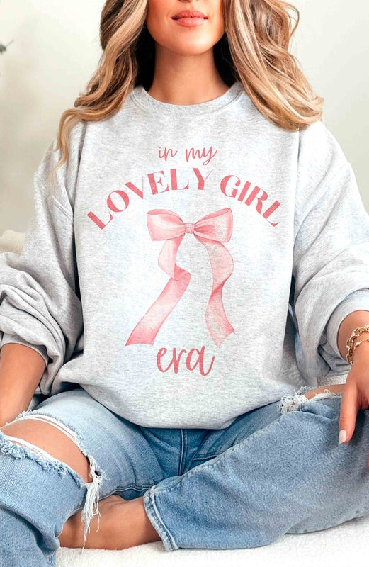 PLUS SIZE - IN MY LOVELY GIRL ERA Graphic Crewneck BLUME AND CO.
