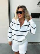 PREORDER: Summer Striped Easy Does It Pullover in Two Colors Ave Shops