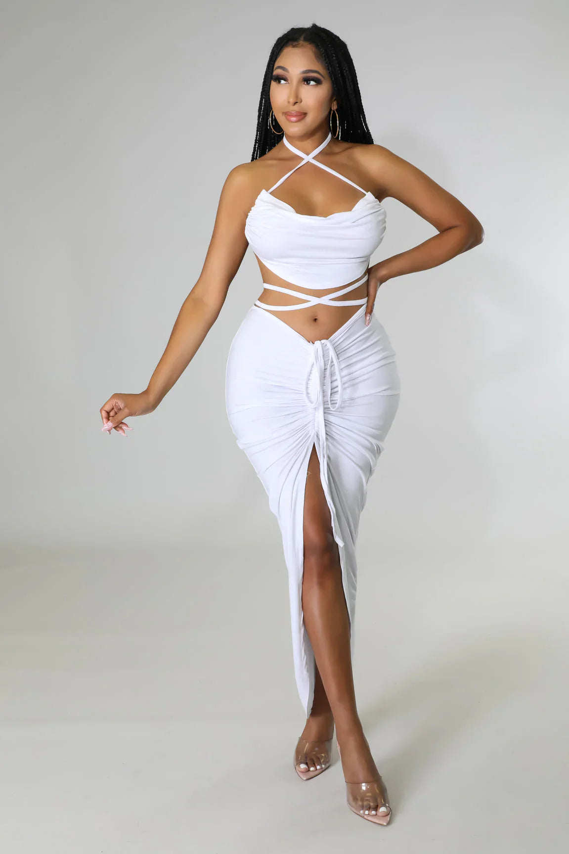 Resort Hottie Skirt Set in White Penderié, Inc.