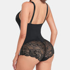 Full Size Lace V-Neck Spaghetti Strap Shaping Bodysuit Trendsi