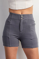 Cotton Stretch Twill Short Pant Rae Mode