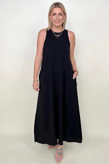 Be Stage Sleeveless Airflow A-Line Maxi Dress Kiwidrop