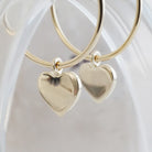 Magic Charm Gratitude Heart Hoops HONEYCAT Jewelry