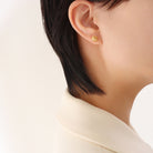 Titanium Steel Rose Stud Earrings Trendsi