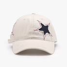 Adjustable Star Raw Hem Cap Trendsi