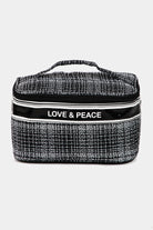 Fame Love & Peace Striped Handle Bag Trendsi