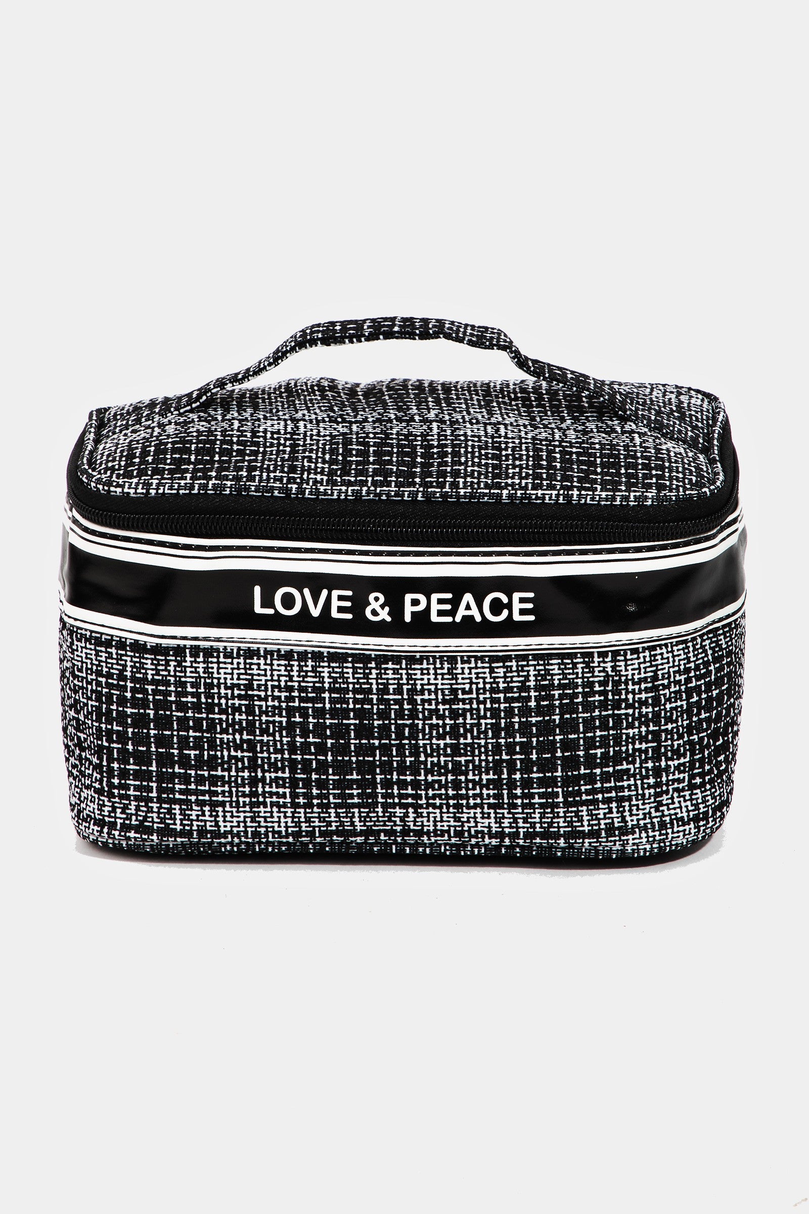 Fame Love & Peace Striped Handle Bag Trendsi