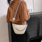 PU Leather Chain Trim Crossbody Bag Trendsi