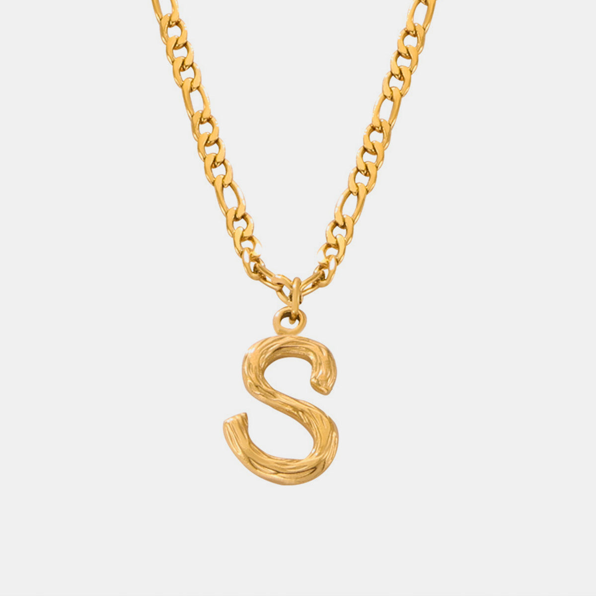 Titanium Steel Letter Pendant Necklace Casual Chic Botique