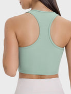 Scoop Neck Wide Strap Active Tank Trendsi