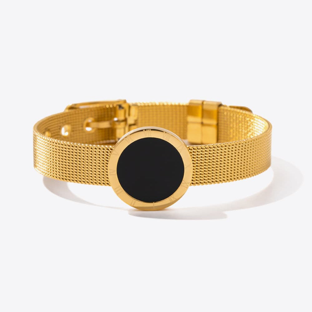 18K Gold-Plated Copper Wide Bracelet