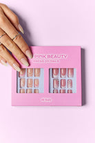 Press On Nails - 2 Set Bundle Pack of 48 Nails SO PINK BEAUTY