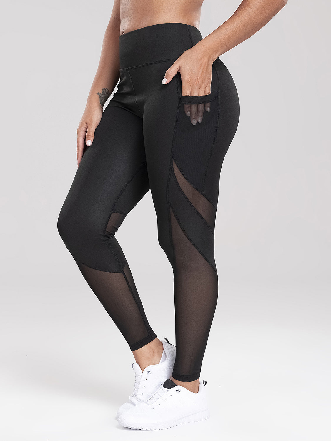 Pocketed High Waist Active Leggings Trendsi