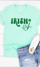 Irish ish green shamrock graphic tee Kissed Apparel