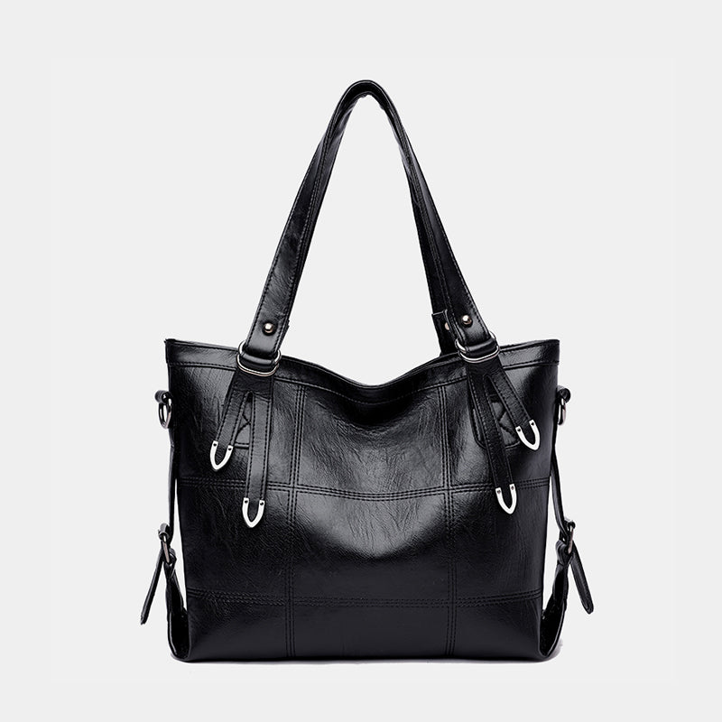 PU Leather Medium Handbag Trendsi