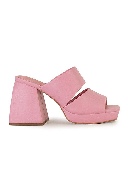 LUCY-05-CHUNKY HEEL,MULE Let's See Style