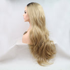 13*3" Lace Front Wigs Synthetic Long Wavy 24" 130% Density Trendsi