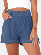 Full Size High Waist Shorts with Pockets Trendsi