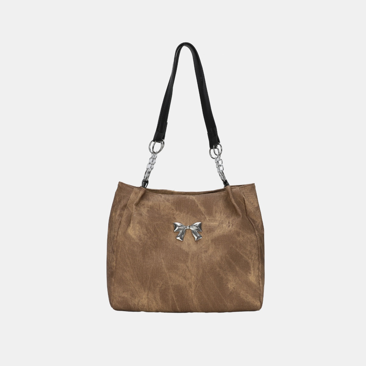 Bow Polyester Medium Tote Bag Trendsi