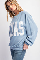 TEXAS PRINT RIB CORD SWEATSHIRT Sweet Generis