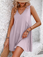 V-Neck Sleeveless Mini Dress Casual Chic Boutique