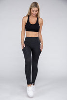 Active Leggings Featuring Concealed Pockets Ambiance Apparel