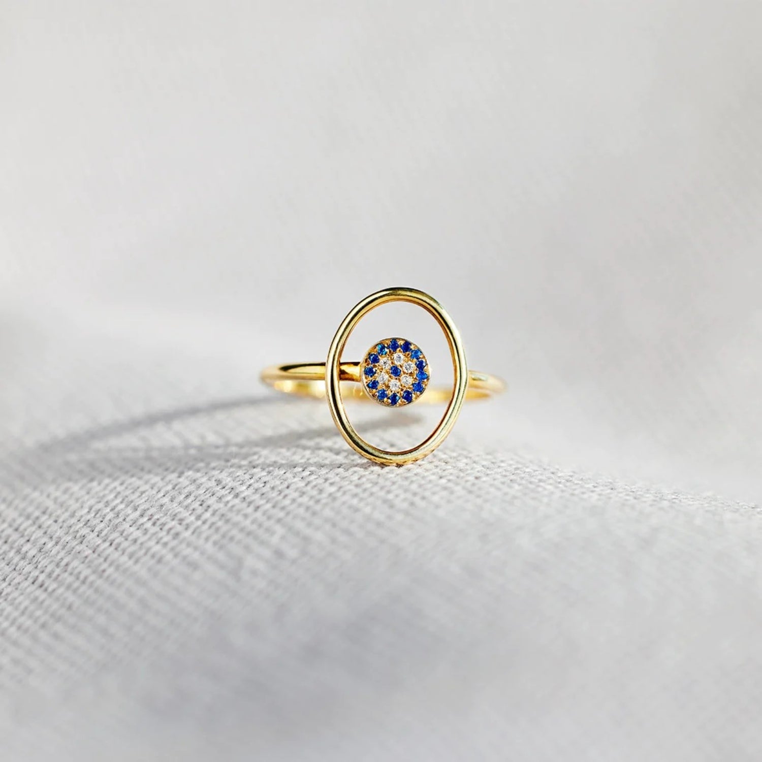 925 Sterling Silver Evil Eye Ring Trendsi