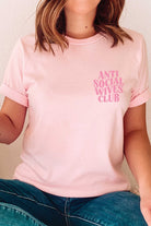 PLUS SIZE - FB ANTI SOCIAL WIVES CLUB Graphic Tee BLUME AND CO.