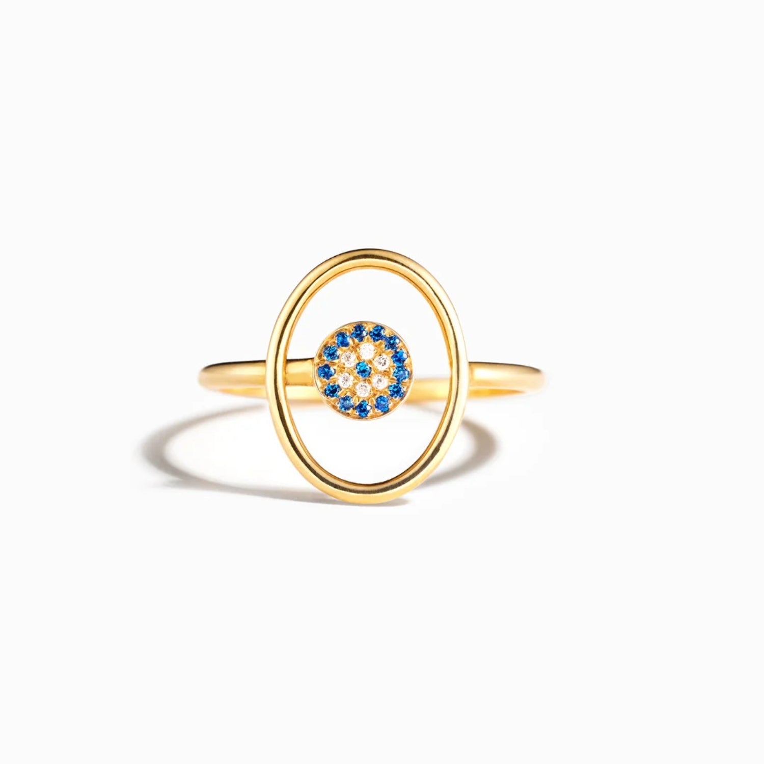 925 Sterling Silver Evil Eye Ring Trendsi